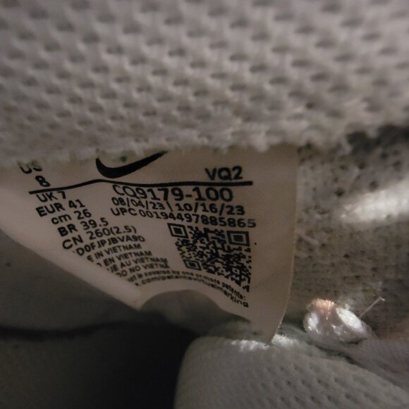 Nike Men's Court Royale 2 Mid Sneaker Sz 8 White Leather Shoes CQ9179-100 - Picture 4 of 4